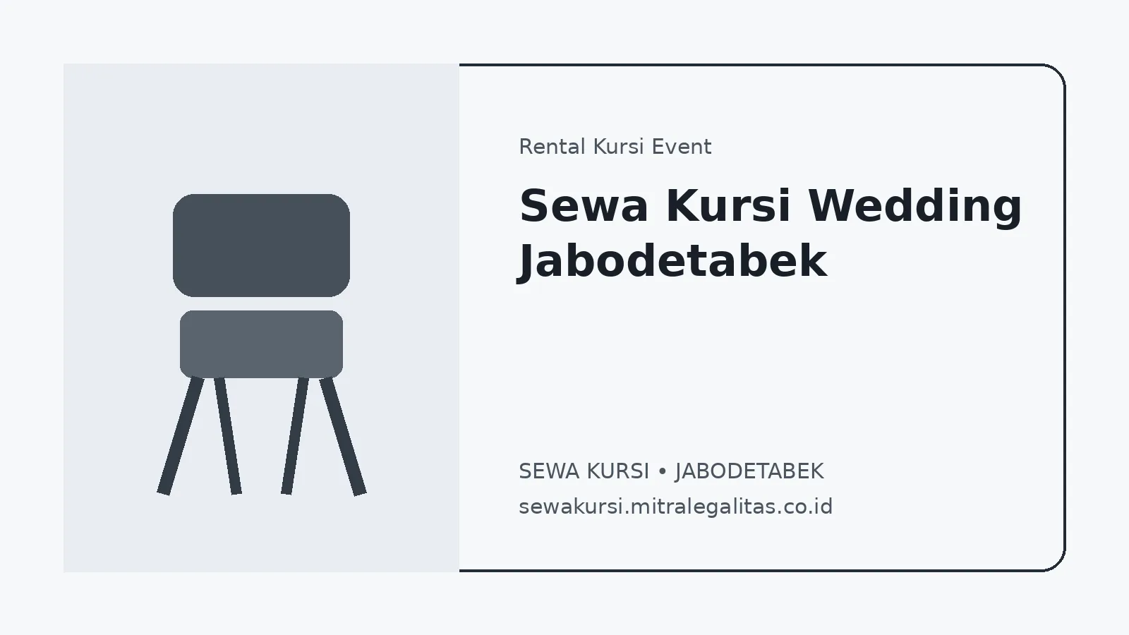 Sewa Kursi Wedding Jabodetabek